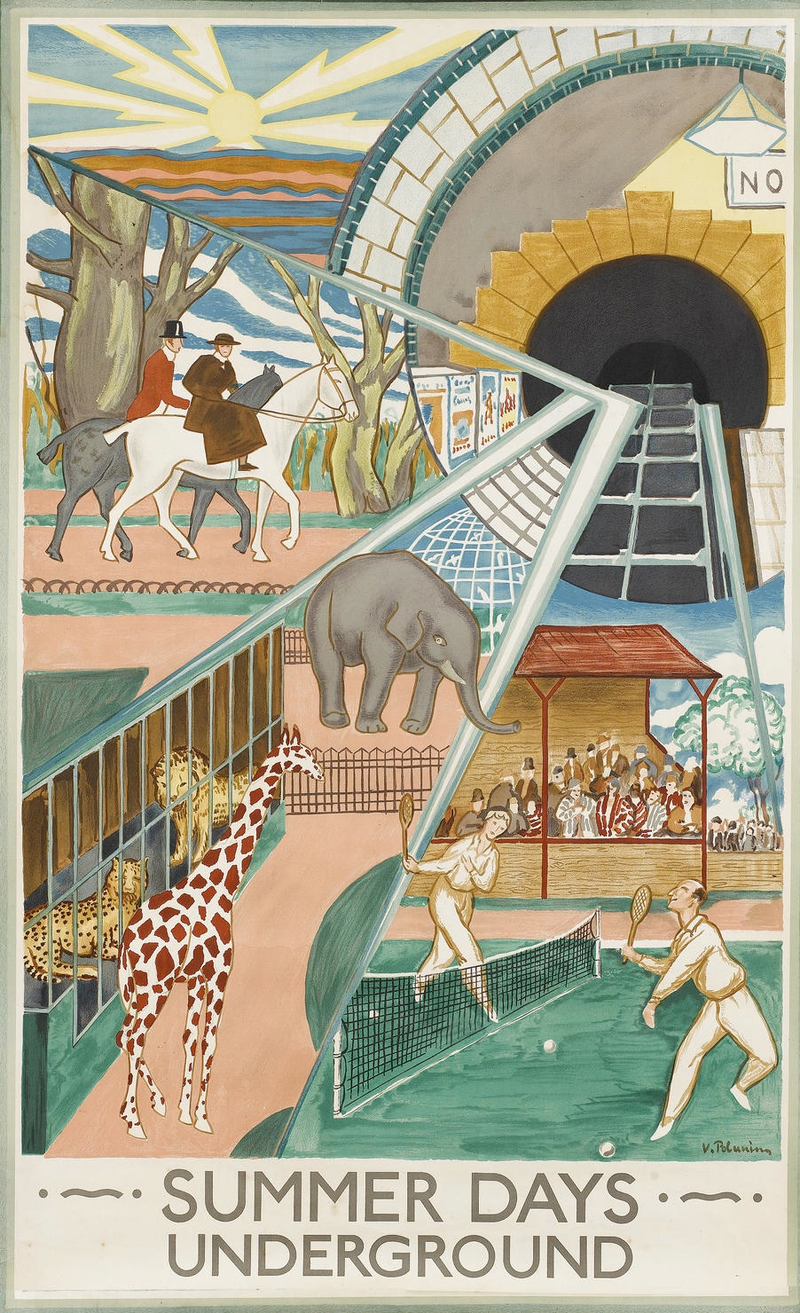 Illustration for article titled 1920s London Underground Posters Remind Us That Trains Are Wonderful